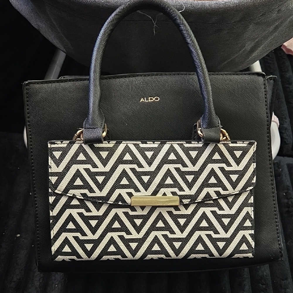 ALDO Black and White Patterned Women's Bag
